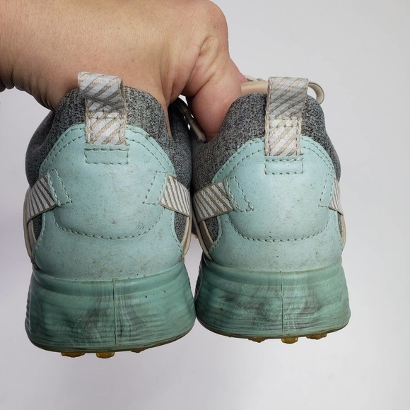 Ecco S-Three Spikeless Gore-Tex Golf Shoe Women's 37 6 Taupe Beige Mint - Picture 4 of 12